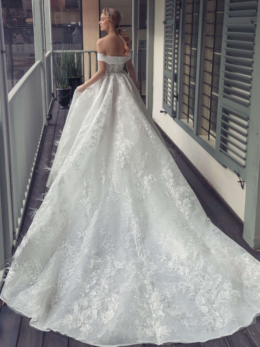 Adi Shlomo | Amanda | Graceful Off-Shoulder Princess Wedding Dress ...
