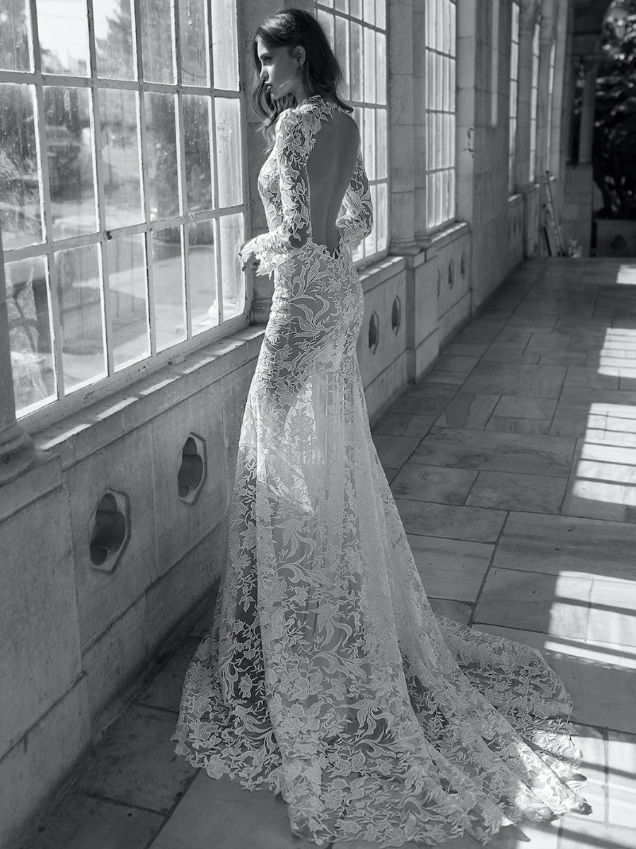 Adi Shlomo | Pansy | Sensual Mermaid Wedding Dress with Sleeves ...