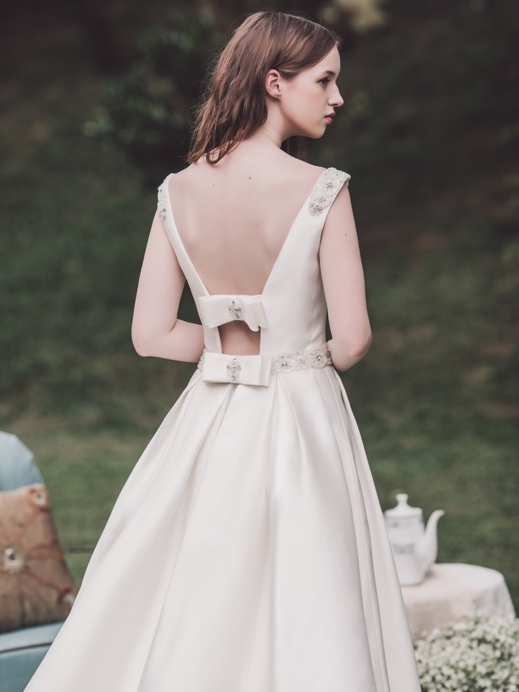 Atelier Lyanna Beaded Satin Wedding Dress KL | Designer Bridal Room