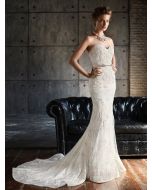 Sweetheart Neckline Mermaid Wedding Dress in Lace