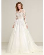 Long Sleeves Princess Ball Gown with Lace