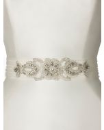 Unique Sequin Embroidered Tulle Belt