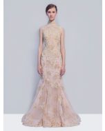 Exquisite Oriental Lace Evening Dress