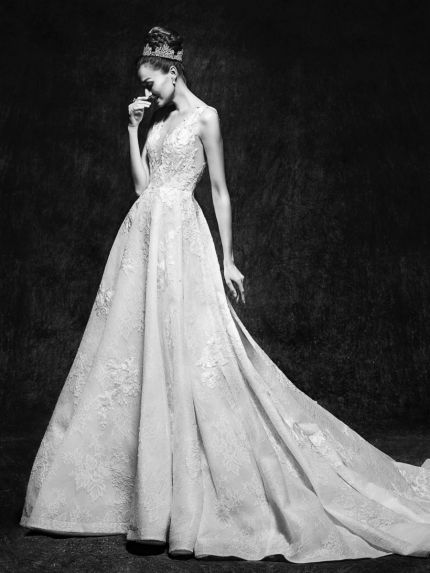 A-Line Wedding Dress in Lace 