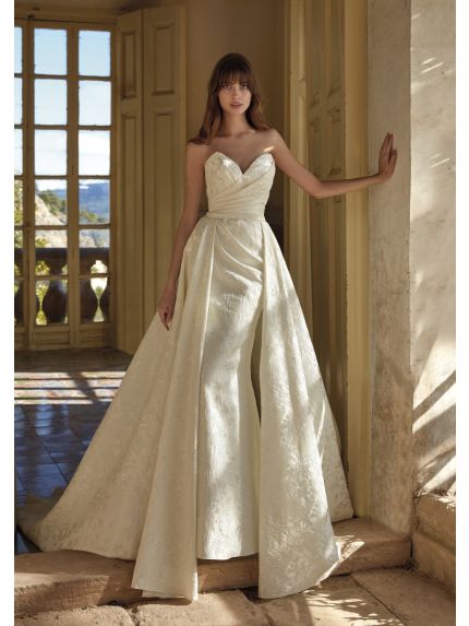Draped 2-Piece Wedding Dress