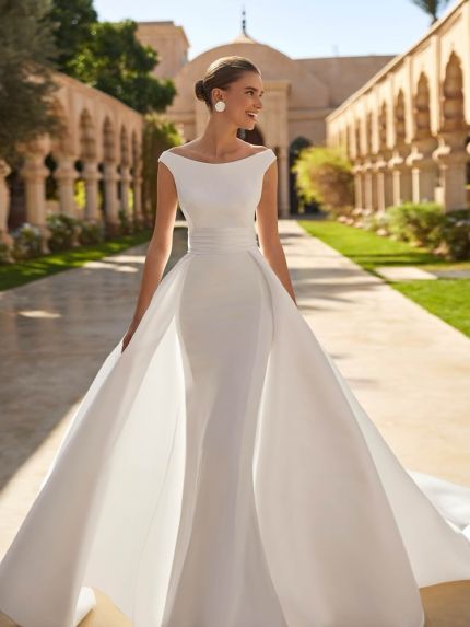 Crepe Wedding Dress