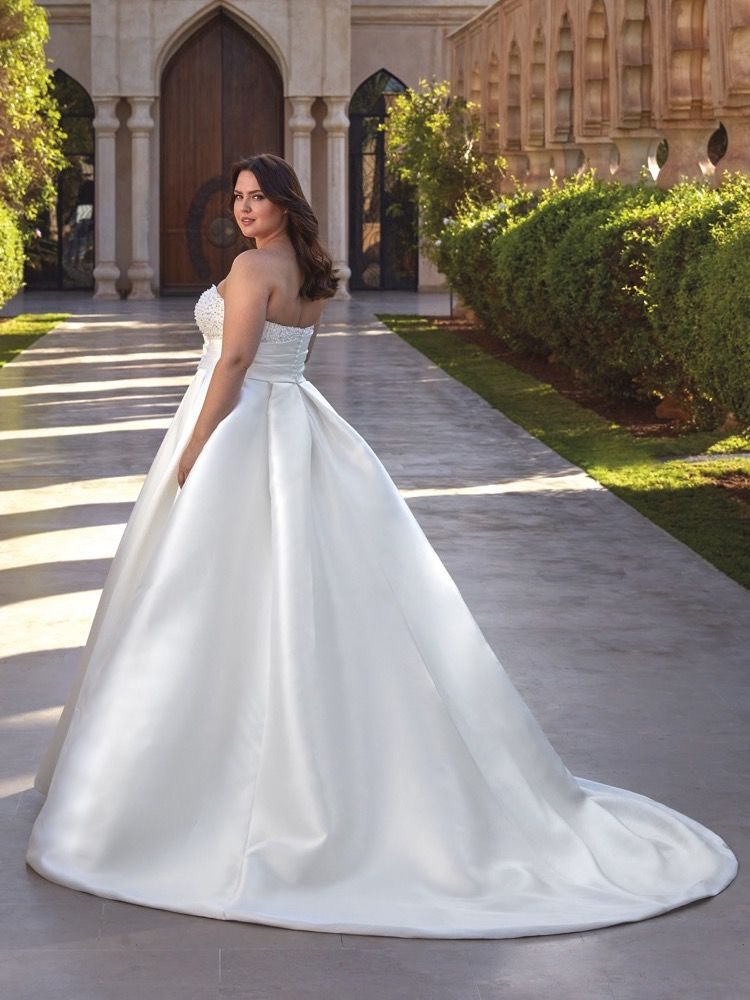 pronovias one shoulder dress Pronovias | Varda One-Shoulder Princess Wedding Dress KL