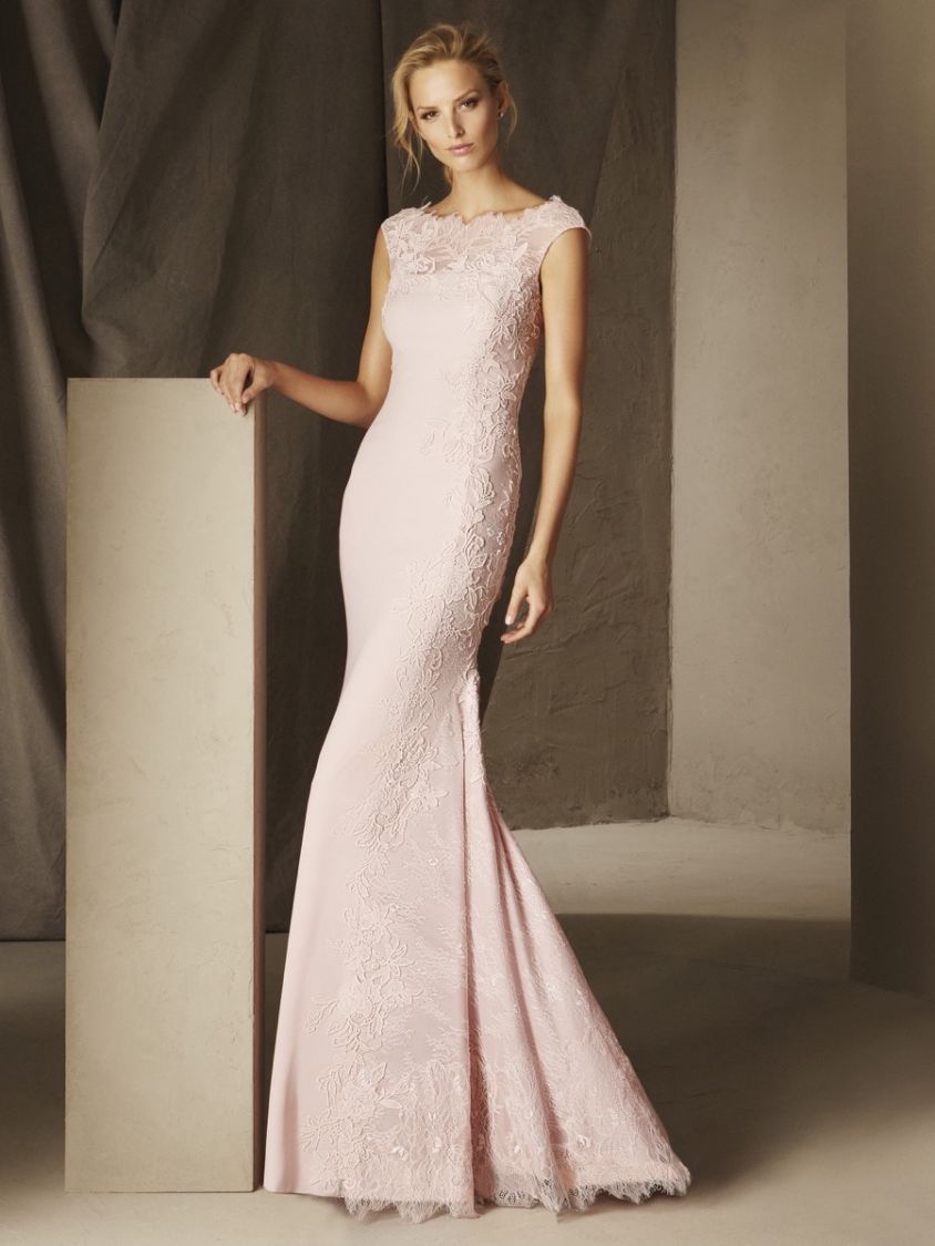 Pronovias | CIRCE | Boat Neck Mermaid Evening Dress in Crepe - Designer  Bridal Room, Malaysia