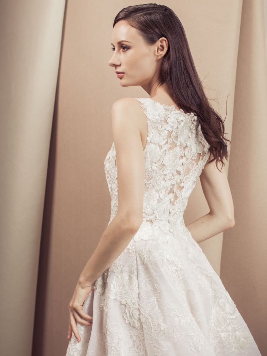 Lusan Mandongus | Vivienne Lace Princess Wedding Dress KL | Designer ...