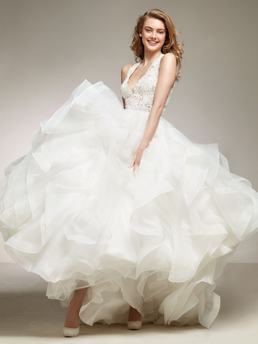 Pronovias | Dora Ruffle Princess Wedding Dress KL | Designer Bridal Room