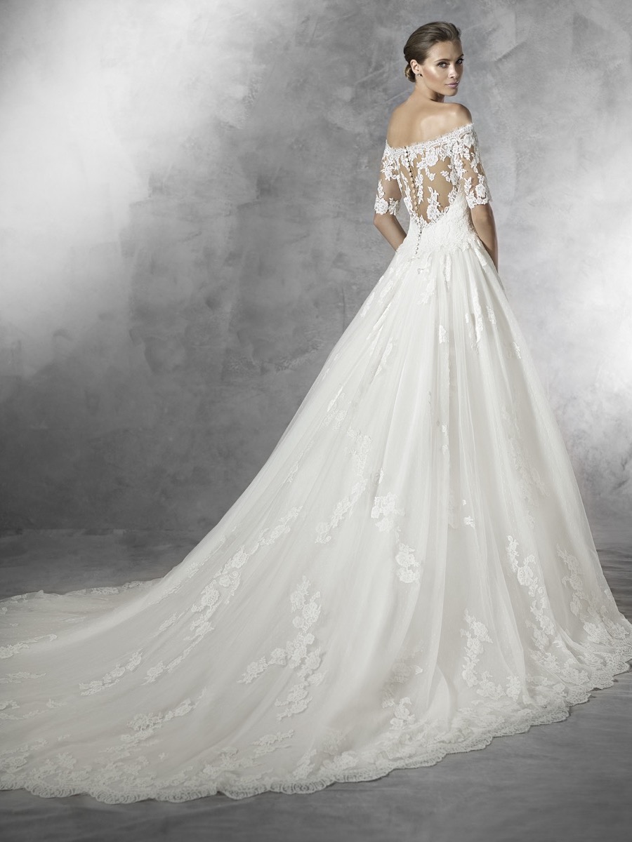 Pronovias | PLEASANT Romantic Lace Ball Gown KL | Designer Bridal Room