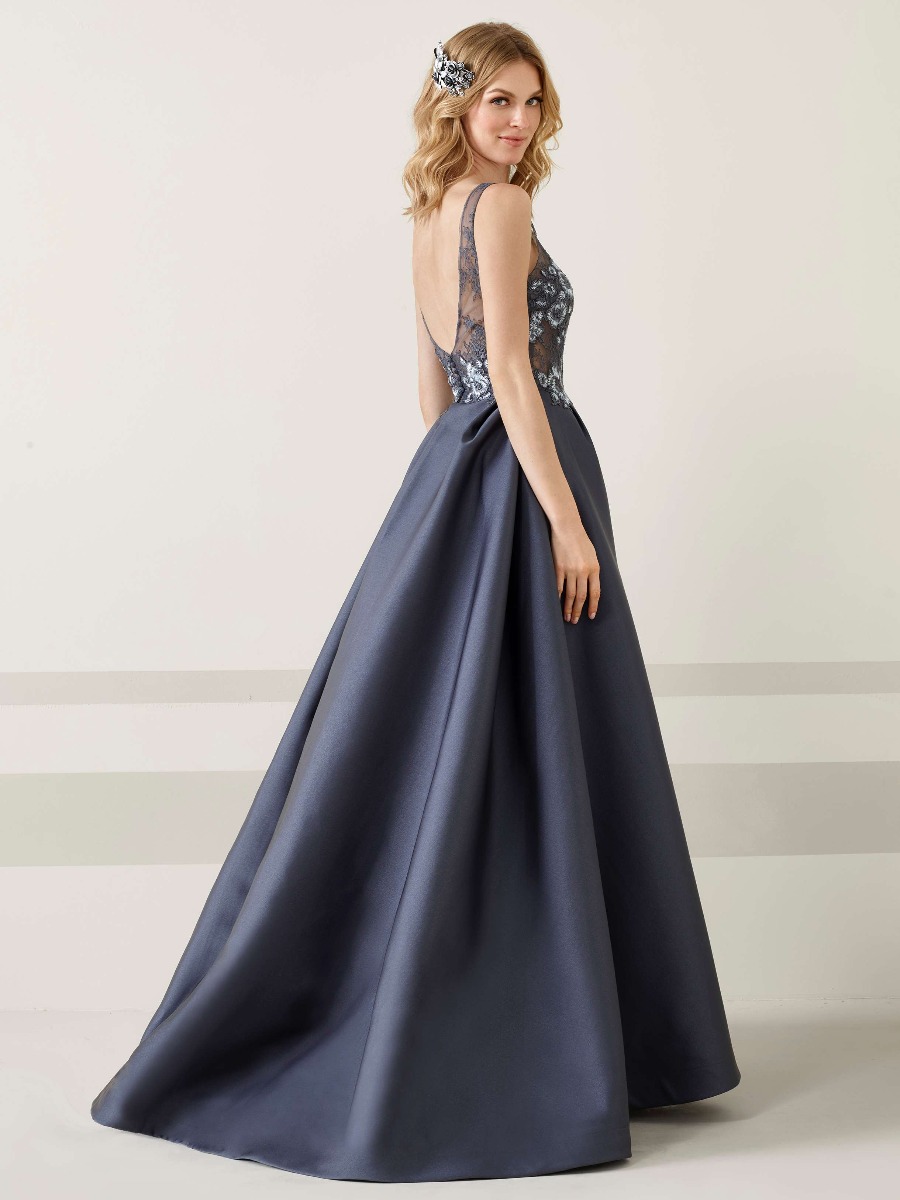 Pronovias | Tasila Mikado Evening Gown with Low Back KL | Designer ...
