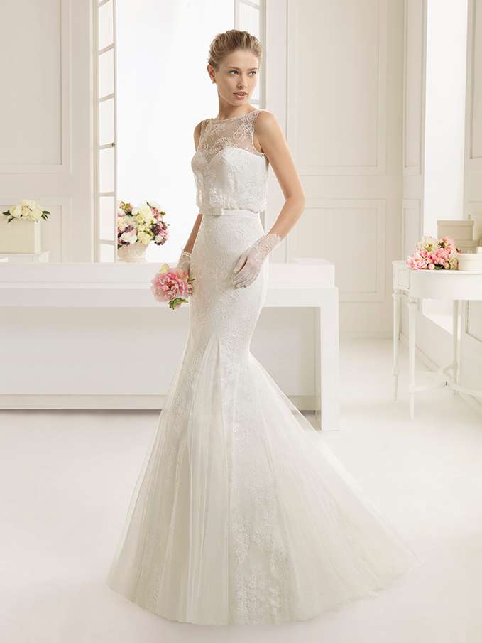 Rosa Clara | Estepa | Romantic Lace Mermaid Wedding Dress - Designer ...