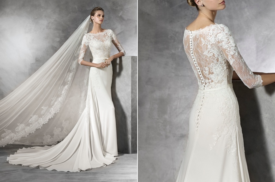 designer-bridal-room-pronovias-long-sleeves-lace-crepe-wedding-dress-it-brides-pavilion-kl-malaysia